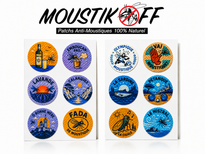 Pack 30 Patchs Anti-Moustiques Naturels | Jusqu’à 8h de protection